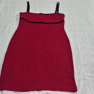 St. John Elegant Red Evening Dress